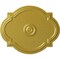 Ekena Millwork Waltz Ceiling Medallion (Fits Canopies up to 4 1/2"), 21 1/4"W x 17 3/8"H x 1"P, Rich Gold CM21WARGS - alternate 1